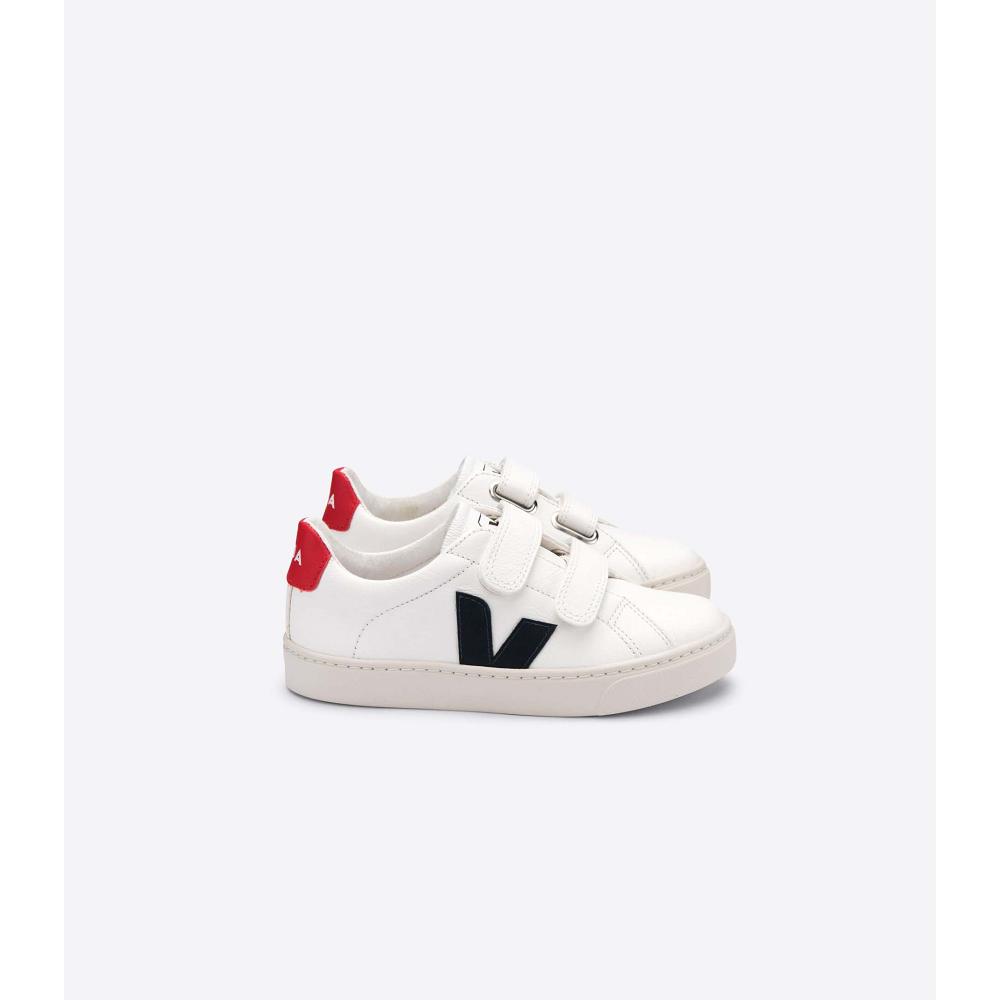 Veja ESPLAR CHROMEFREE Joggesko Barn White/Black/Red | NO 835PJJ